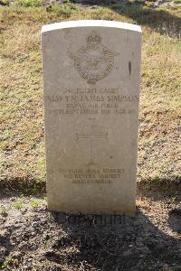 Ismailia War Memorial Cemetery - Simpson, Alwyn James